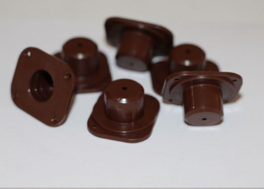 Systemsockel | Kunststoff | braun | Nicot: SET 100 Stück