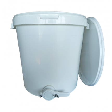 Polypropylen-Absetzbehälter 30 l mit 6/4"-Ablasshahn