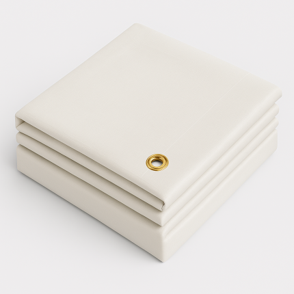 Abdeckplane 150 g/m², 4x6 m, Weiß – Wasserdicht & Reißfest