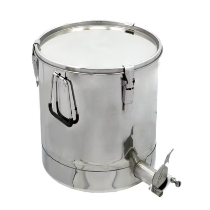 Abfüller 35 kg Profi Line mit Schrägboden, randloser Boden, Edelstahl