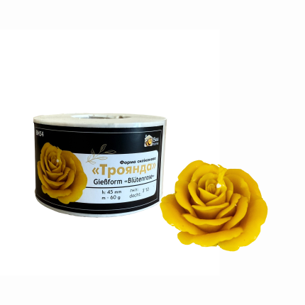 Gießform Blütenrose