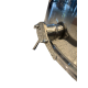 4-Waben Honigschleuder, Edelstahl, Wende-Kassetten. Edelstahl-Rotor mit Beinen